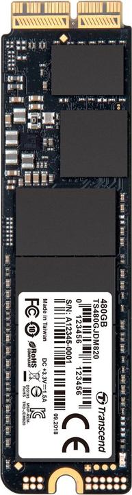 Actual product image Transcend JetDrive 820 (480 GB, M.2 2280)