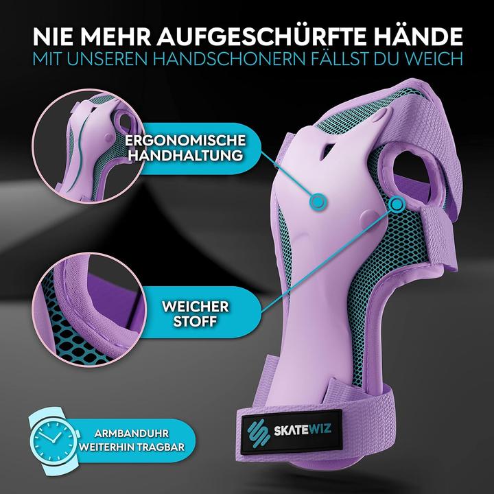 Image du produit Skatewiz Protections de patin (L, Coudes, Protège-poignets, Genouillère, 6 pièces)