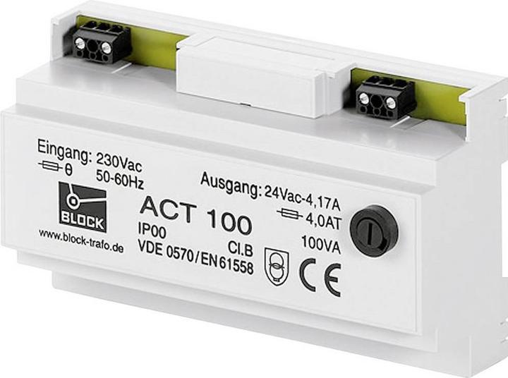 Image du produit Block Transformateur DIN-rail 25VA 24V