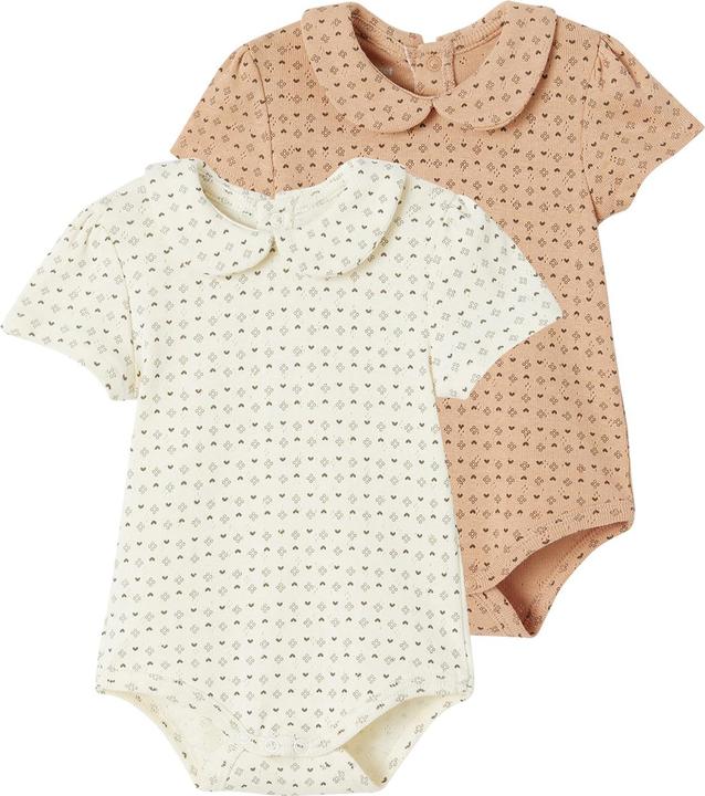 Image du produit Vertbaudet 2er-Pack Baby Bodys Bio-Baumwolle Oeko-Tex (56)