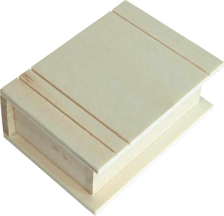 Natura Punto Aufbewahrungsbox aus Holz in Buchform (12.5 x 9 x 5 cm)