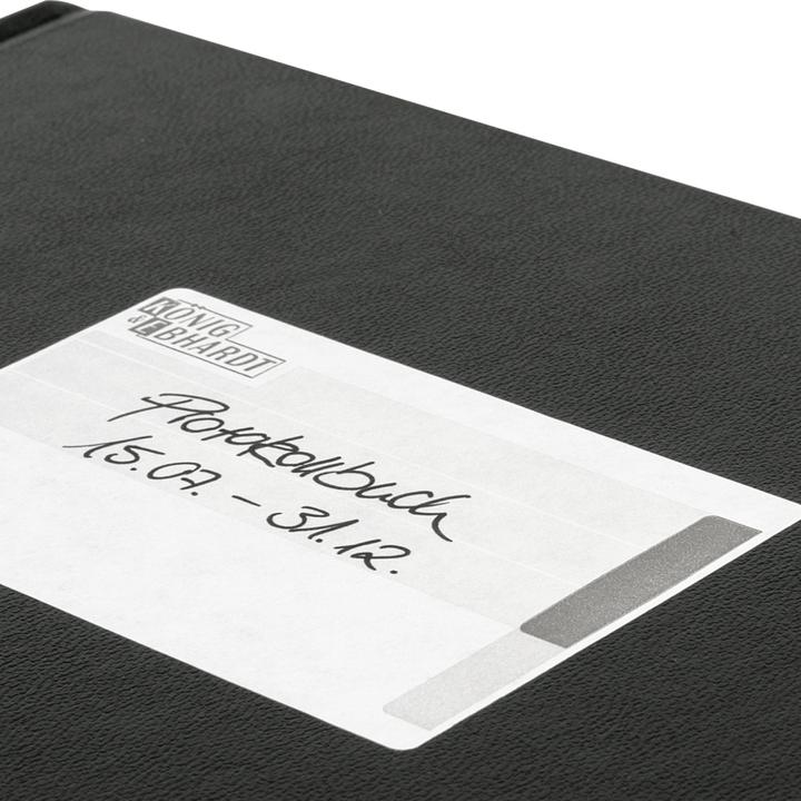Produktbild König & Ebhardt Notizbuch A4 kariert schwarz 96Blatt perforierte Seiten (A4, Kariert, Harter Einband)