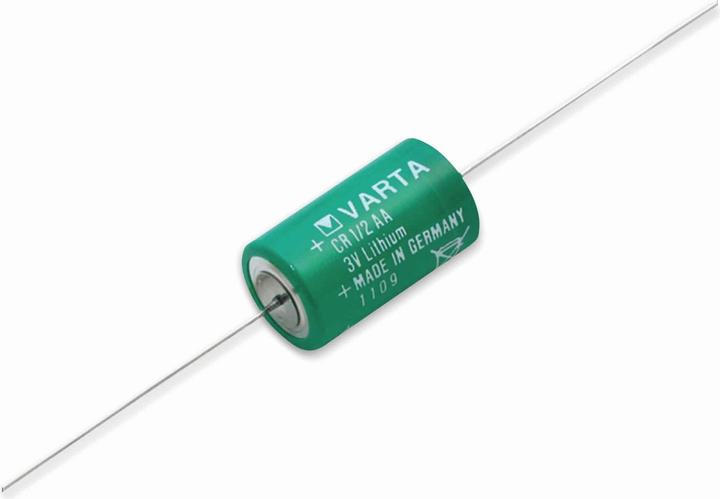 Produktbild Varta Lithium-Batterie CR 1/2AA-CD, mit Axialdraht, 3 V-, 950 mAh (1/2 AAA)