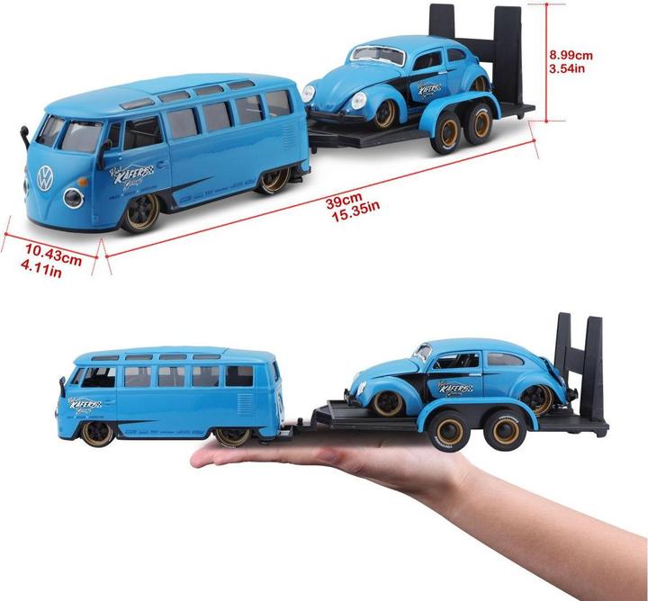 Image du produit Maisto VW T1 Van Samba & Volkswagen Beetle