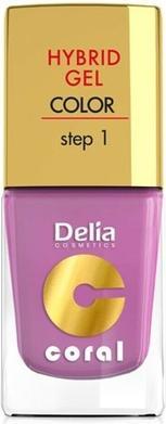 Delia Cosmetics Cosmetics Coral Hybrid Gel Nail Polish No. 05 Powder Pink 11ml