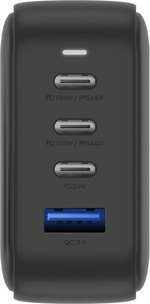Image du produit Energea ład. siec. 1xUSB+3xUSB-C PD-PPS-QC 3.0 100W 3C1A czarny/black US+UE Travelite GAN100 (100 W)