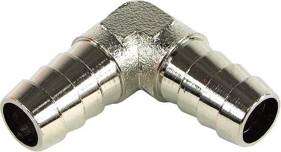 Image du produit Aquatuning 10mm (3/8' 90°) Connecteur de tuyau en laiton nickelé