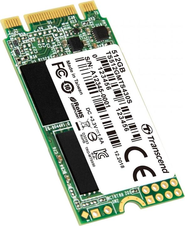 Actual product image Transcend 430S (512 GB, M.2 2242)