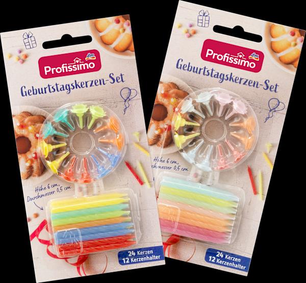dm Profissimo Geburtstagskerzen-Set (24 x)