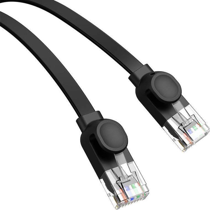 Produktbild Baseus Flat Cable Ethernet RJ45, Cat.6, 12m (black) (CAT6, 12 m)