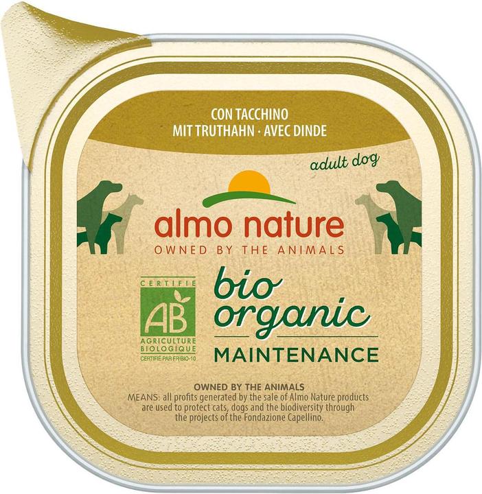 Immagine prodotto Almo Nature Tacchino organico per cani (Adulto, 1 pz., 100 g)