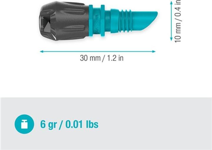 Actual product image Gardena Micro-Drip-System Spray Nozzle 90 degrees (Drip irrigation dripper)