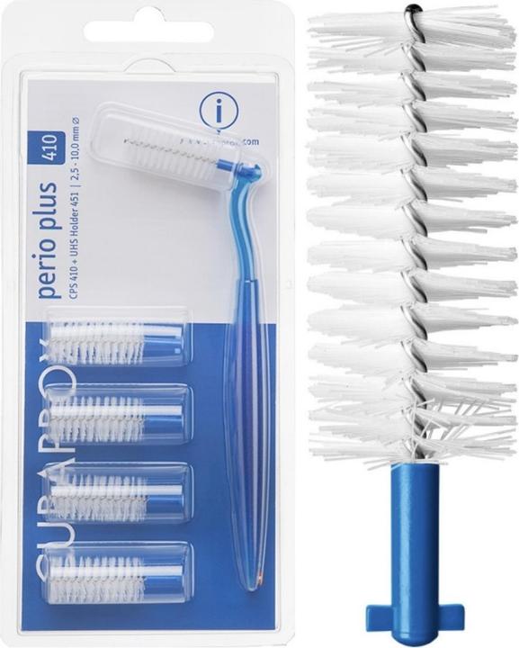 Image du produit Curaprox CPS perio 410 plus, 5 brosses + support (5 x, 10 mm)