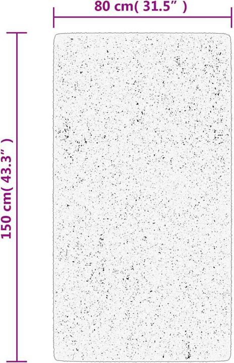 Actual product image VidaXL Shaggy high pile modern carpet (150 x 80 cm)