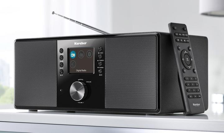 Produktbild Karcher DAB 5000+ Digitalradio (DAB+ / UKW-RDS, AUX-IN, Bluetooth, Wecker mit Dual-Alarm) schwarz (UKW, DAB+, Bluetooth)