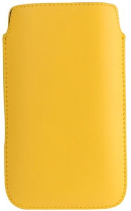 Produktbild König Design Handyhülle Tasche Slide Hülle Gelb (Samsung Galaxy Note)