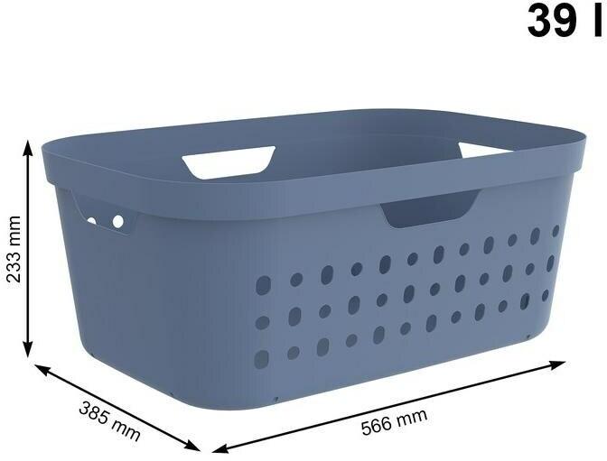 Actual product image Rotho Laundry basket "Jona" 39 l horizon blue (39 l)