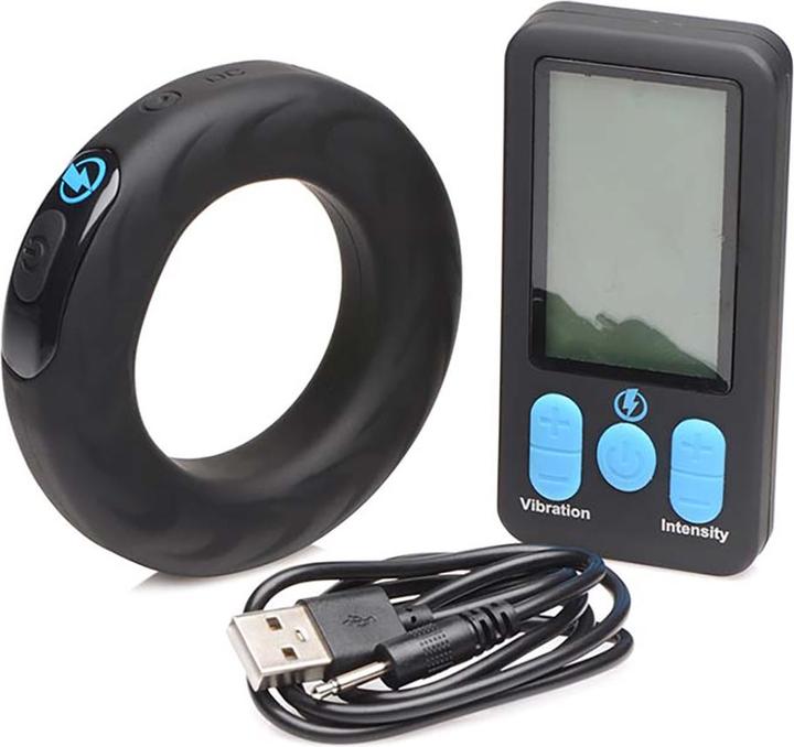 Frisky Vibrerende & E-Stim Silicone Cock Ring met RC 50mm (8.50 cm)