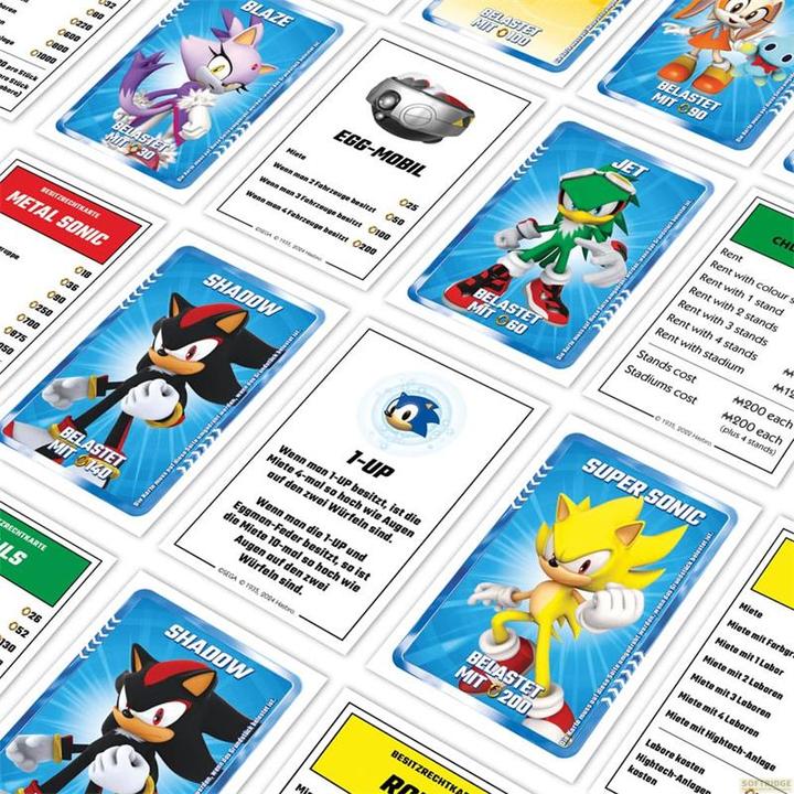 Actual product image Winning Moves Monopoly board game Sonic the Hedgehog *German version* (German)