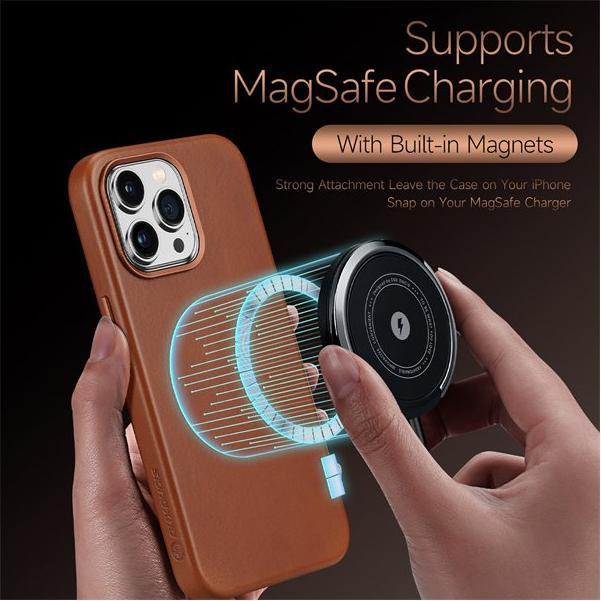Actual product image Dux Ducis Naples Series Genuine Leather Case (Apple iPhone 14 Pro Max)