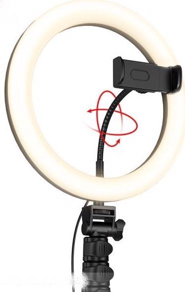 Image du produit Hoco LV02 Lampe annulaire pour selfie (éclairage annulaire)