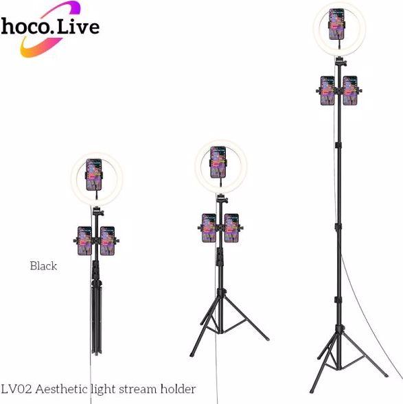 Image du produit Hoco LV02 Lampe annulaire pour selfie (éclairage annulaire)