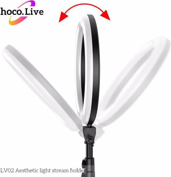 Image du produit Hoco LV02 Lampe annulaire pour selfie (éclairage annulaire)