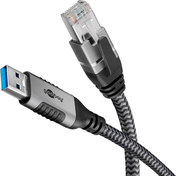 Produktbild Goobay Ethernet-Kabel USB-A auf RJ45, 1,5 m (USB 3.0, RJ45, RJ45 (1x))