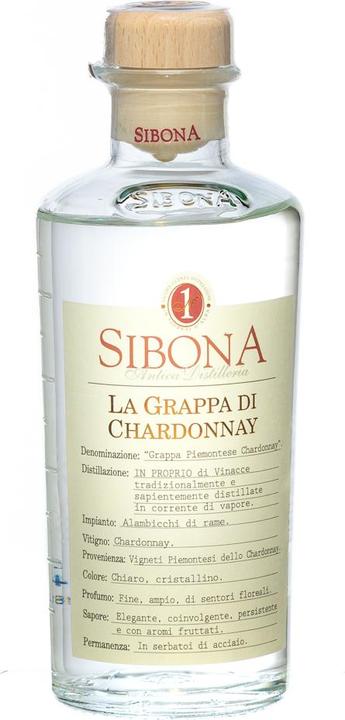 Image du produit Sibona Grappa Di Chardonnay 40% Vol. 0,5l