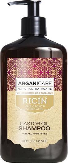 Arganicare Stimulateur de croissance capillaire Ricin (400 ml, Shampoing liquide)