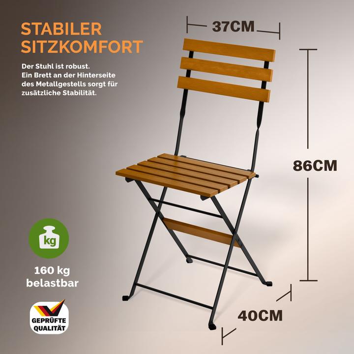 Produktbild Casaria Bistro Set (55 cm)