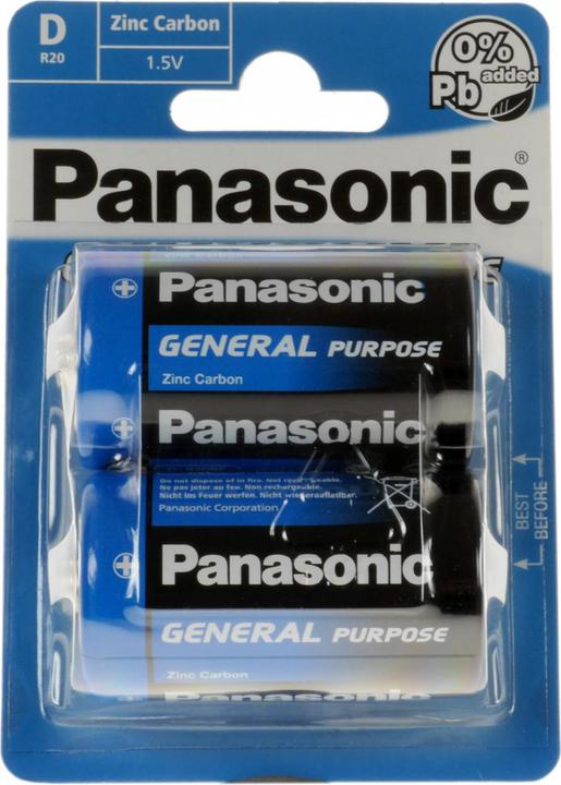 Produktbild Panasonic Batterie Heavy Duty Mono D LR20 (2 St.) (2 Stk., D)