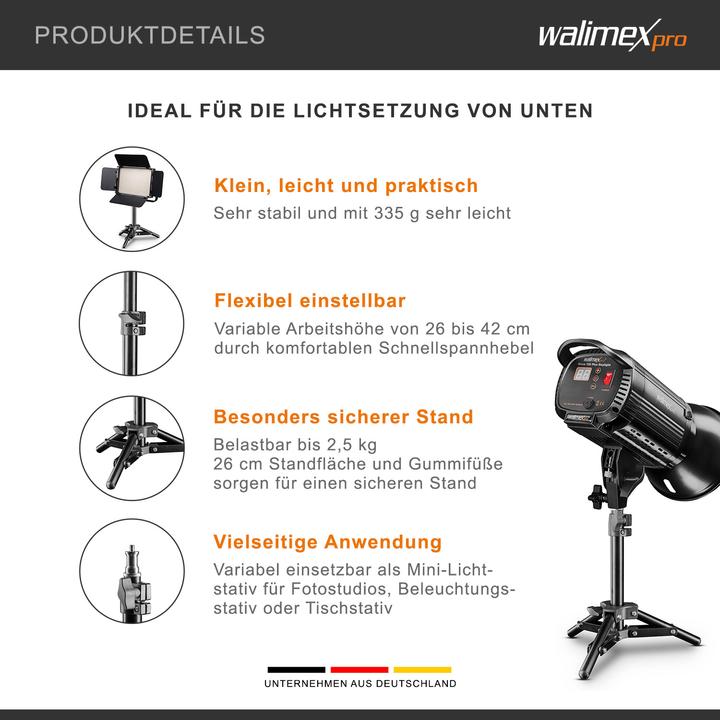 Actual product image Walimex Lamp tripod 40cm (40 cm, 2.50 kg)