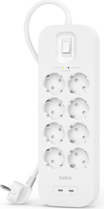Produktbild Belkin Surgemaster Überspannungsschutz (8 x, BS 1363, 2 m)