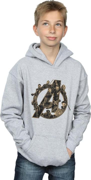 Image du produit - Sweat à capuche AVENGERS INFINITY WAR LOGO - Garçon (128)
