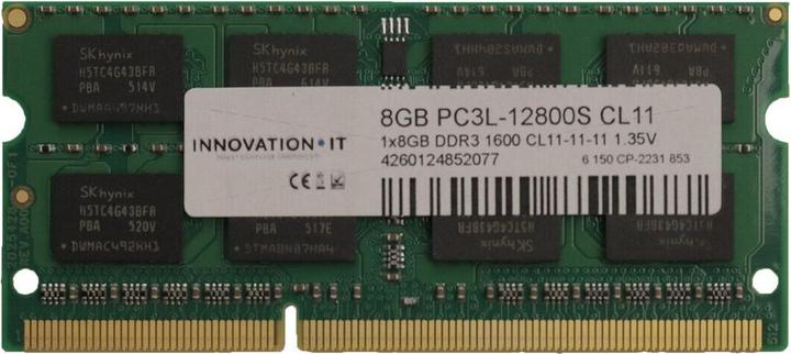 Immagine prodotto Innovation IT 4260124852077 Modulo di memoria 8 GB 1 x 8 GB DDR3 1600 MHz (1 x 8GB, 1600 MHz, DDR3-RAM, SO-DIMM)