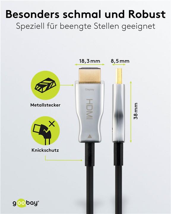 Image du produit Goobay HDMI (Typ A) — HDMI (Typ A) (10 m, HDMI)