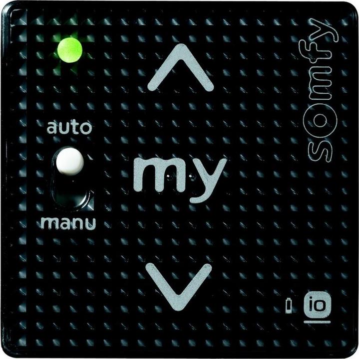 Actual product image somfy 1811102 Wall-mounted radio transmitter Smoove A/M IN io Black Shine 1 channel (Handheld transmitter)