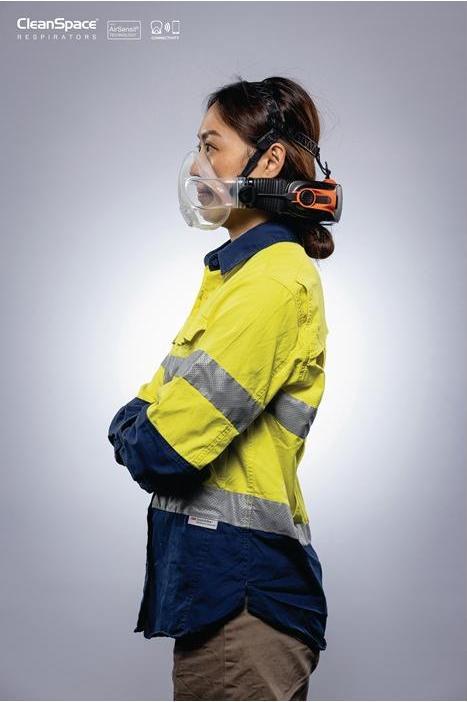 Actual product image CleanSpace Half mask CST1036 EN 12942 w.exhalation valve gr. (1 x)
