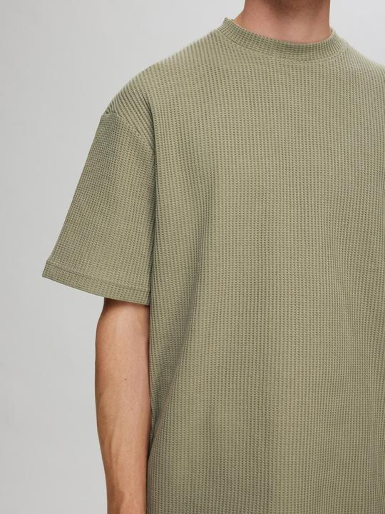 Actual product image Selected Homme Relaxed Fit Waffelmuster T-Shirt (XL)