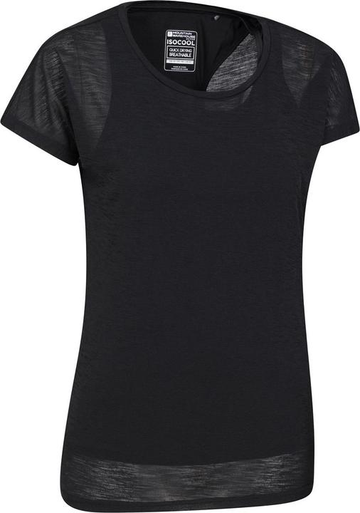 Actual product image Mountain Warehouse Womens/Ladies Double Layered T-Shirt (44 D)