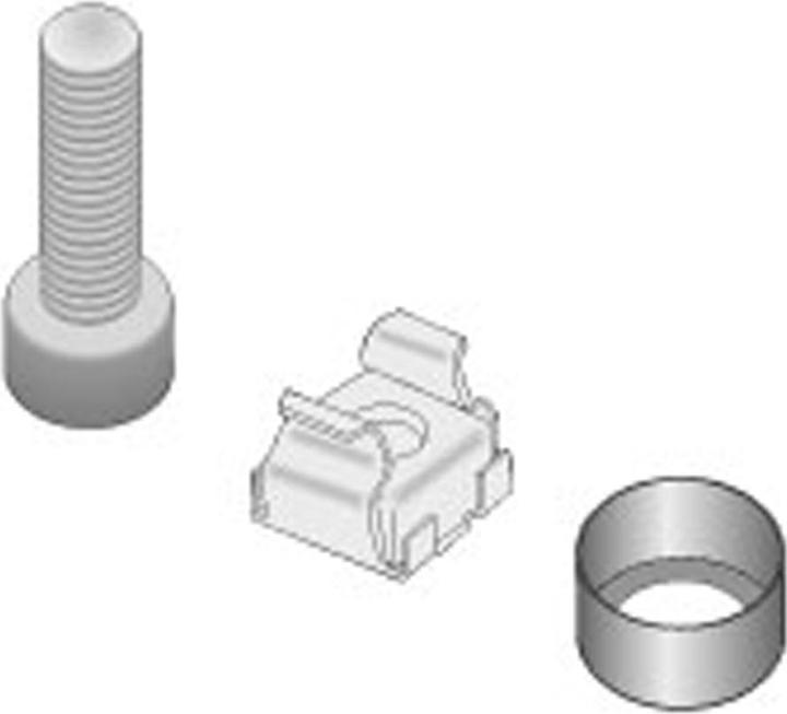Produktbild Schroff 21190-435 Montagematerial 19"-Komponenten M6, 32 Stück