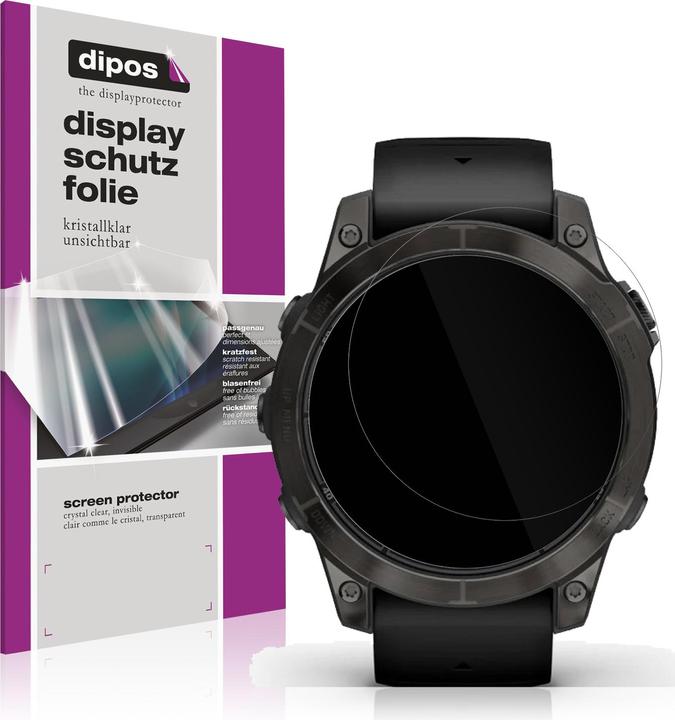 Dipos Film de Protection d’écran Crystalclear pour Garmin Fenix 7 Pro 47mm