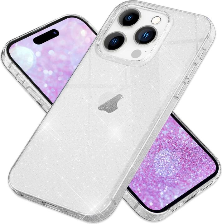 Produktbild Nalia Klare Glitzer Silikon Hülle (Apple iPhone 16 Pro Max)