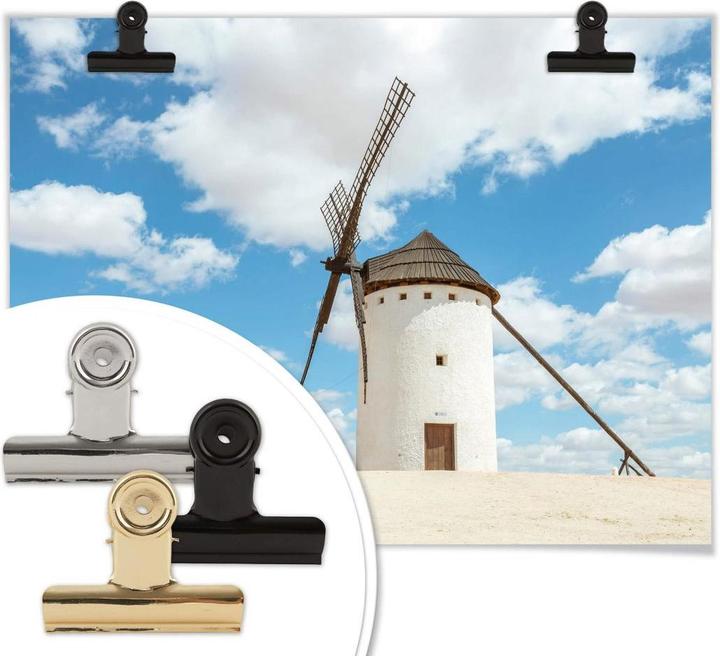 Actual product image Trenddeko Windmills on the Don Quixote Route in Spain (50 x 40 cm)