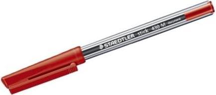 Produktbild Staedtler ® Einwegkugelschreiber stick 430 0,35mm rot Kappenmodell dokumentenecht (Rot, 1 x)