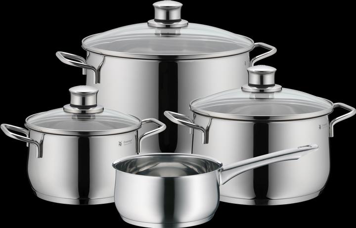 WMF Diadem Plus Topf-Set, 4-teilig (24 cm, Pfannenset + Topfset, Edelstahl)