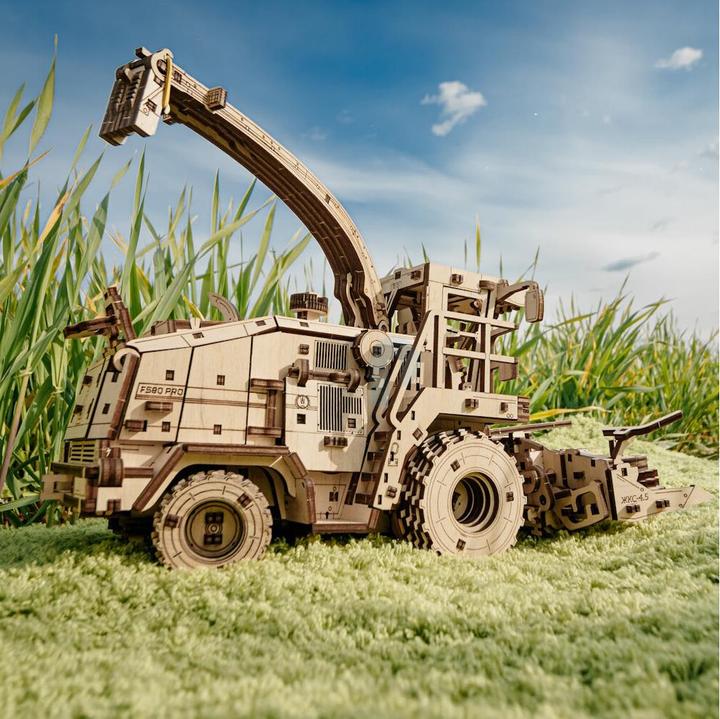 Produktbild Eco Wood Art 3D Holz Modellbausatz - Silohäcksler (Havester Forage) Gomeslmash FS80 Pro