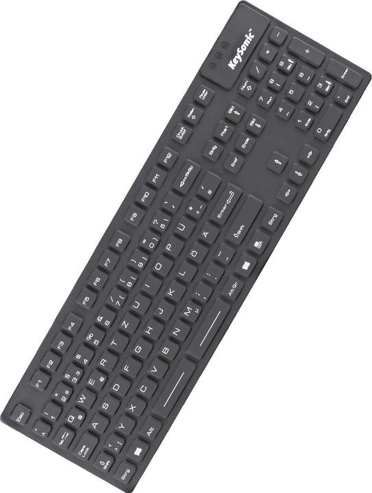 Produktbild KeySonic KSK-8030 IN Industrie Silikontastatur eronomisch wasserdicht antimikrobisch resistent gegen alkal... (DE, Kabelgebunden)