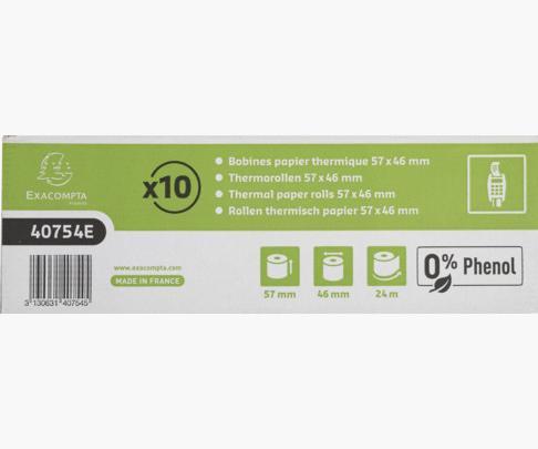 Image du produit Exacompta Rouleaux de papier thermique